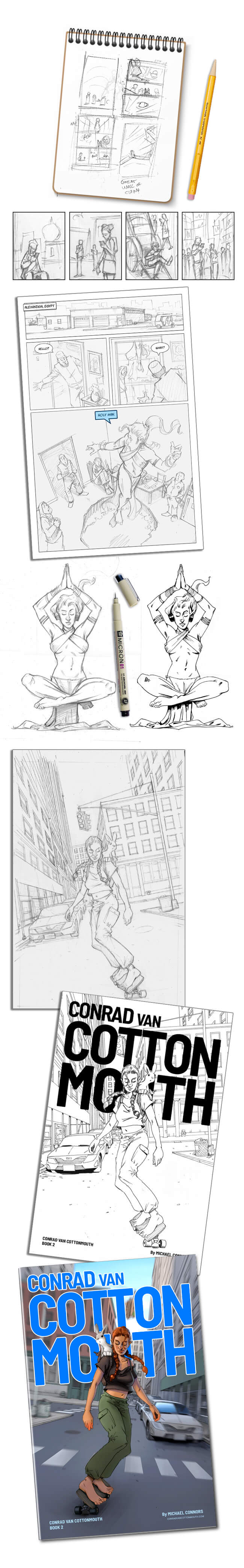 Conrad Van Cottonmouth Creation Process